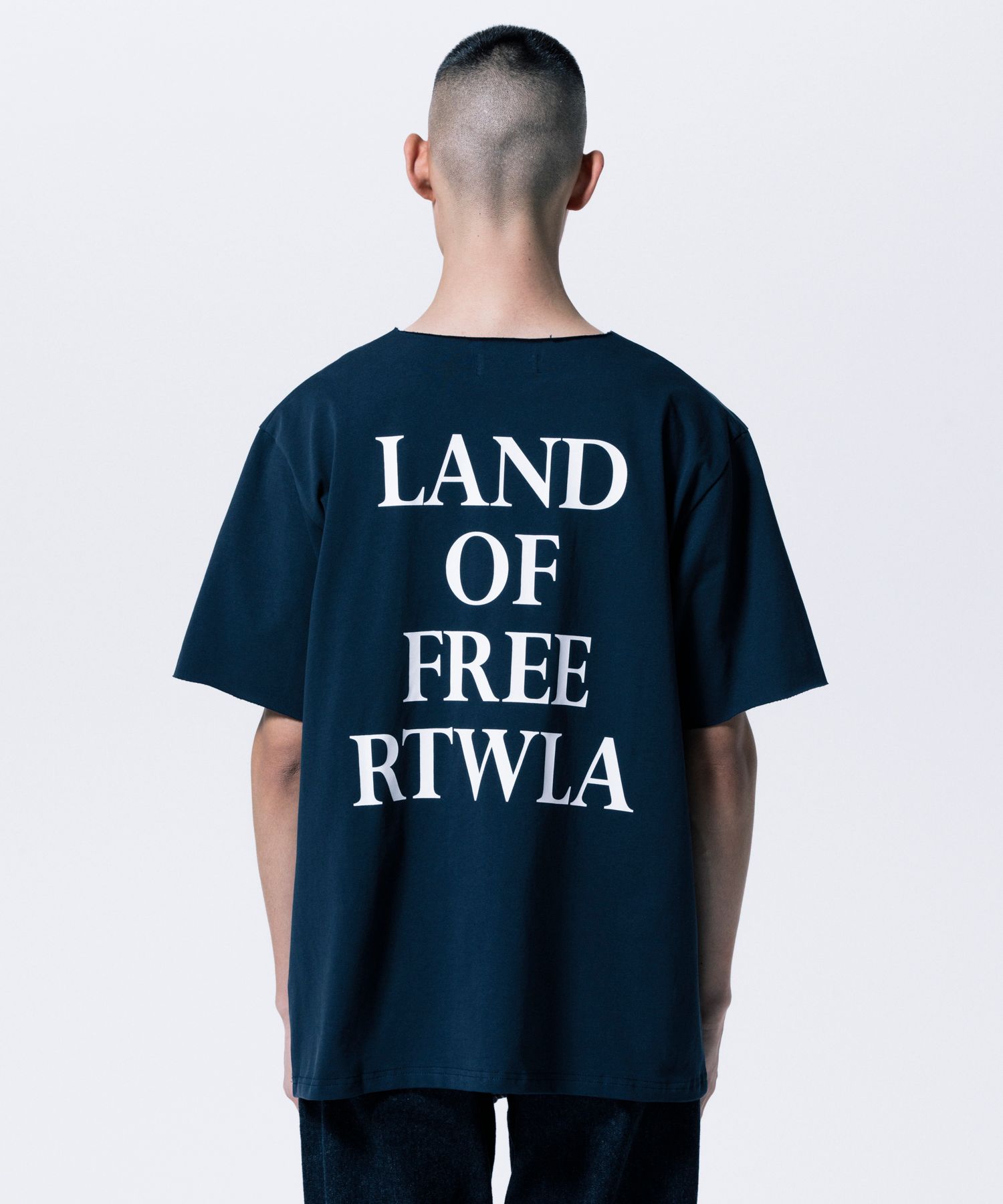R9 LAND CUTOFF TEE (NAVY) /  オリジナル カットオフ Tシャツ