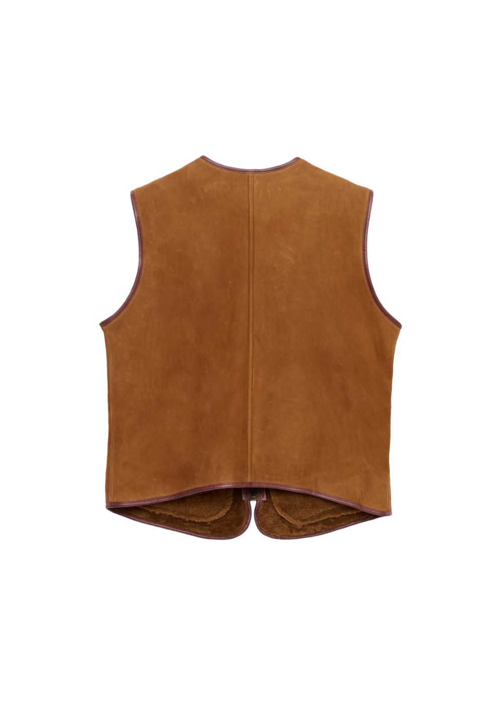 Vegan Mouton Vest (BROWN) / ビーガン ムートン ベスト