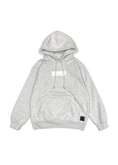 Logo Heavy Hoodie (ASH) / プリント スウェット パーカー