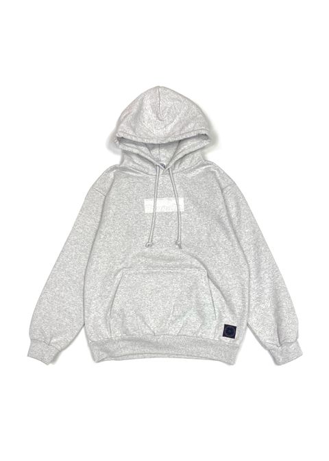 Logo Heavy Hoodie (ASH) / プリント スウェット パーカー