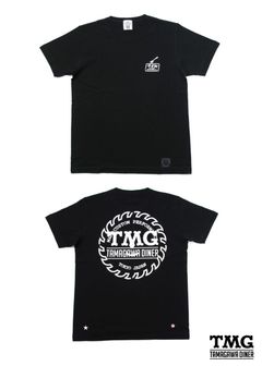 PRINT S/S TEE (BLACK) / ×TAMAGAWA DINER コラボT