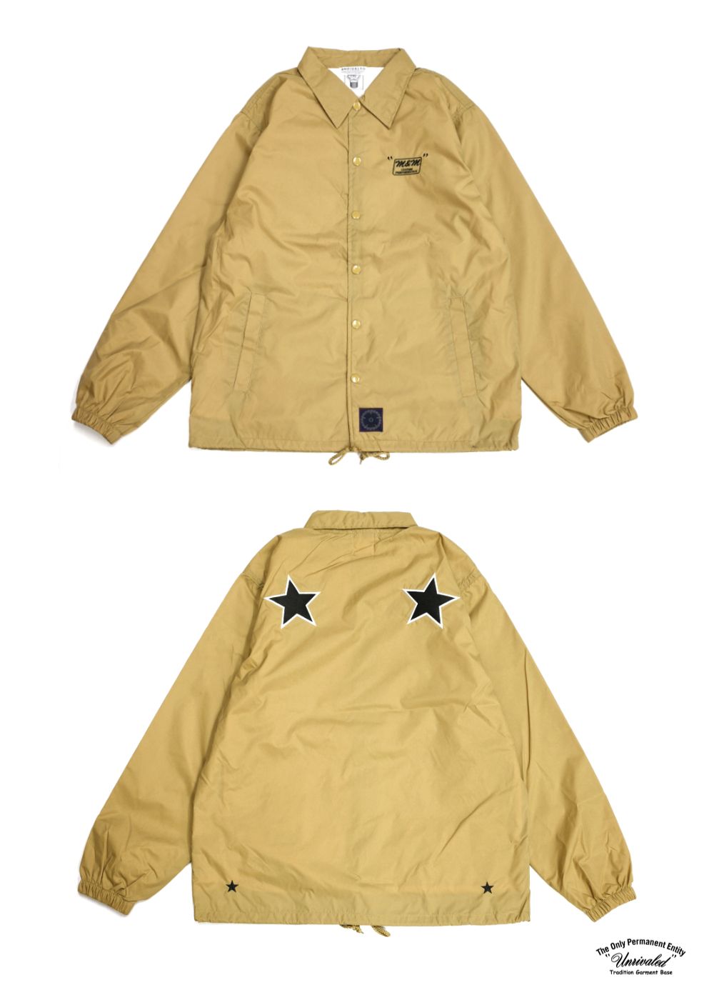 M\u0026M × UNRIVALED WINDBREAKER サイズL キムタク○フロント左裾にM