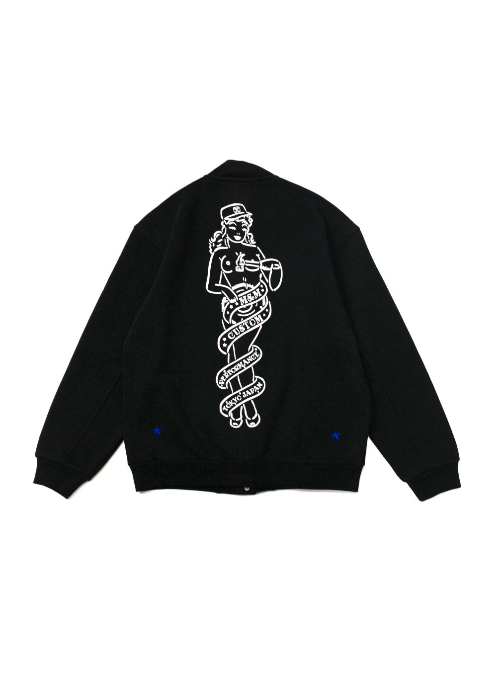 M&M CUSTOM PERFORMANCE - LOOSE FIT SWEAT SNAP JACKET (BLACK