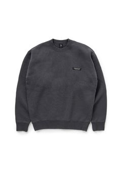 FLEECE CREW NECK SWEAT (CHARCOAL) / セットアップ スウェット