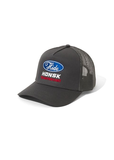 【ラスト1点】HDNSK Mesh CAP (CHARCOAL GRAY) / 刺繍ロゴ メッシュ キャップ