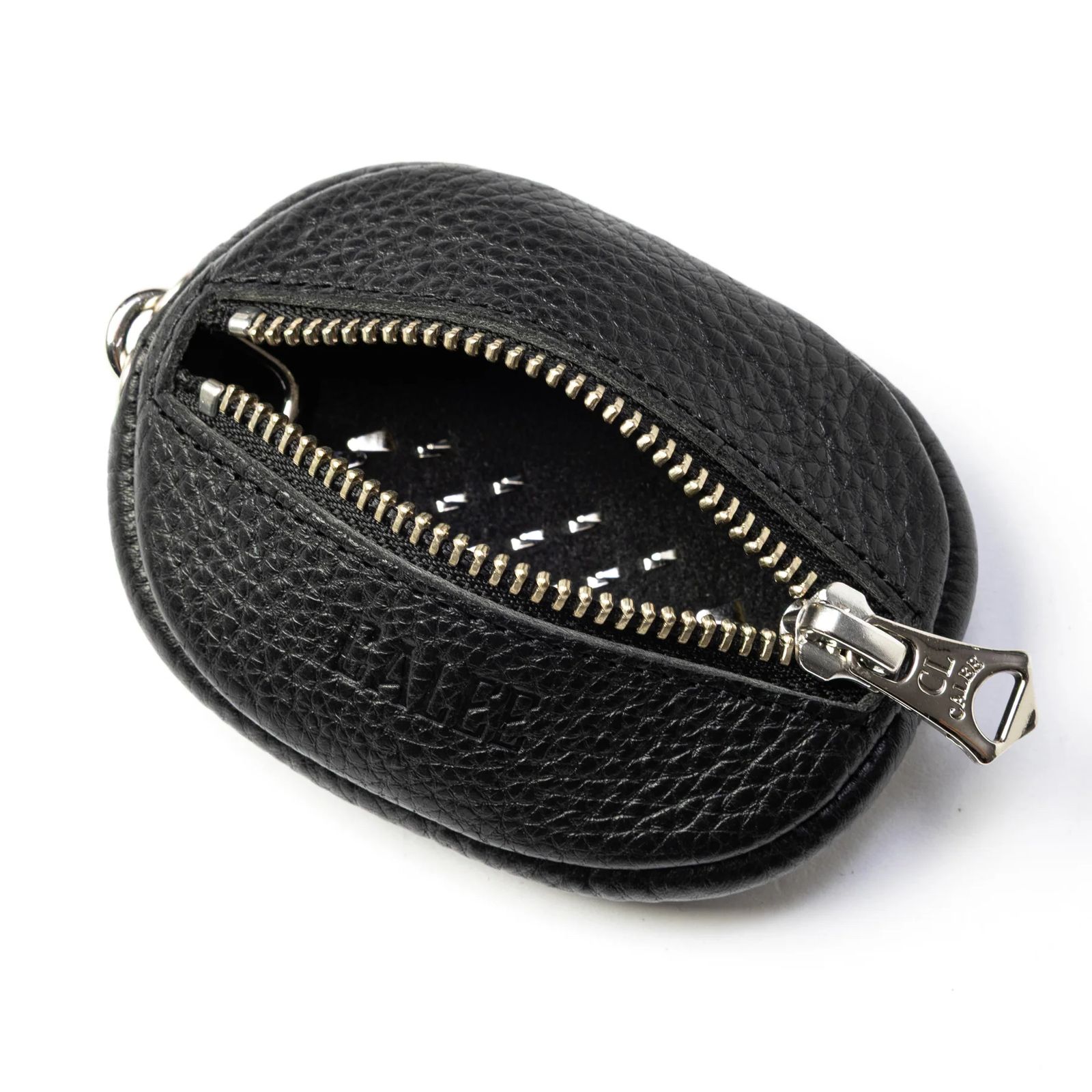 STUDS LEATHER ZIP COIN CASE (BLACK) / スタッズ レザー コインケース