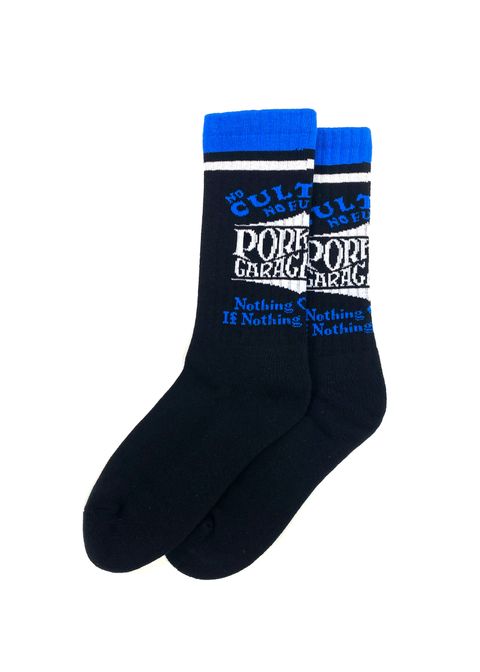 WAVE LOGO SOX (BLACK) / ジャガード ロゴ ソックス