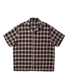 R9 VIYELLA CHECK S/S SHIRT (RED) / チェック オープンカラー シャツ