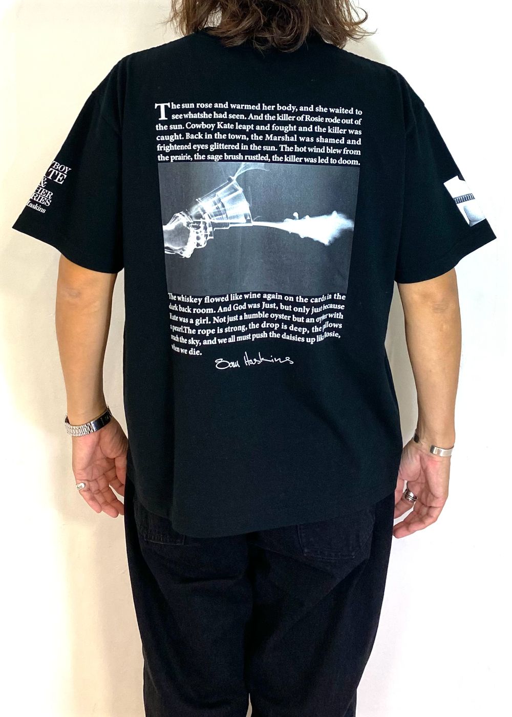 Sam Haskins × Stie-lo T-SH (BLACK) / ×スティーロ×サム・ハスキンス  コラボ フォト Tシャツ