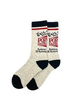 WAVE LOGO SOX (GRAY) / ジャガード ロゴ ソックス