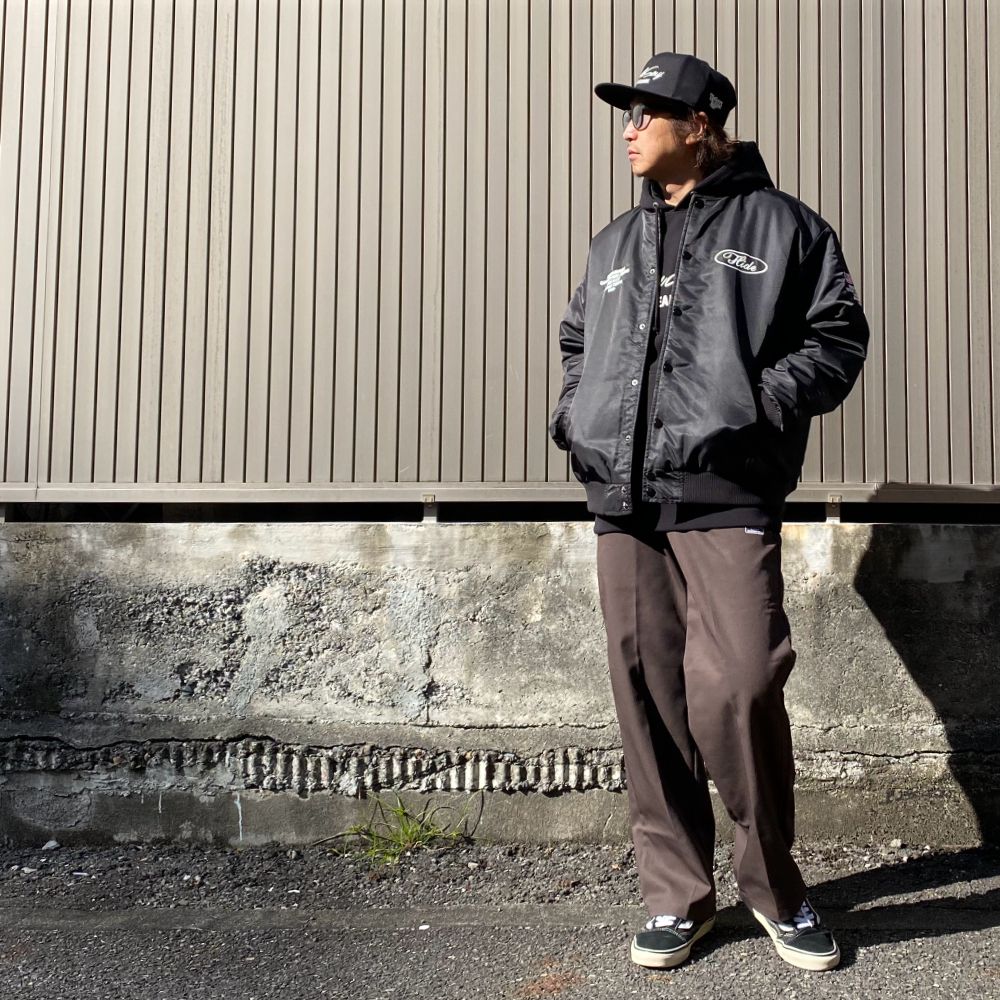 Stadium Jacket (BLACK) / オリジナル ナイロン スタジャン