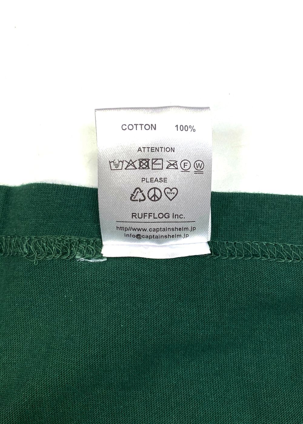 CLASSIC LOGO LS TEE (GREEN) / ロゴ プリント ロンT