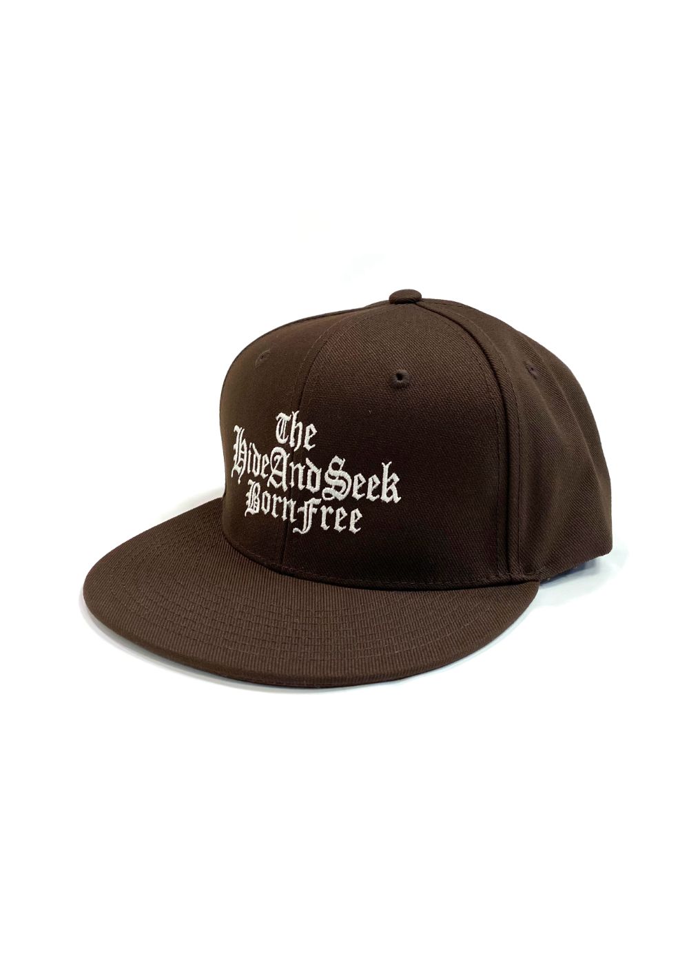HIDE AND SEEK - THE H&S BASEBALL CAP (BLACK) / 刺繍ロゴ ベース 