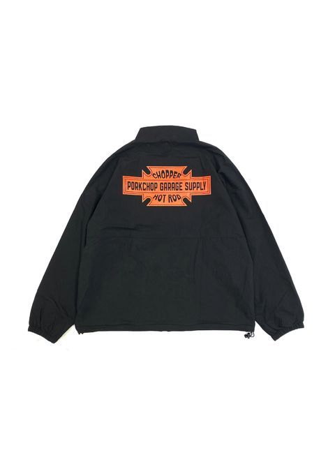 BAR&SHIELD TRACK JKT (BLACK) / バー&シールド ナイロン トラック ジャケット