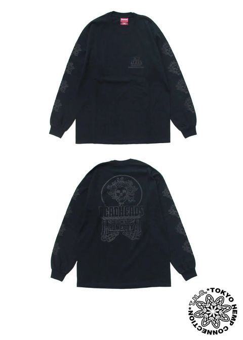 ×THC L/S TEE (BLACK) / TOKYO HEMP CONNECTION コラボロンT