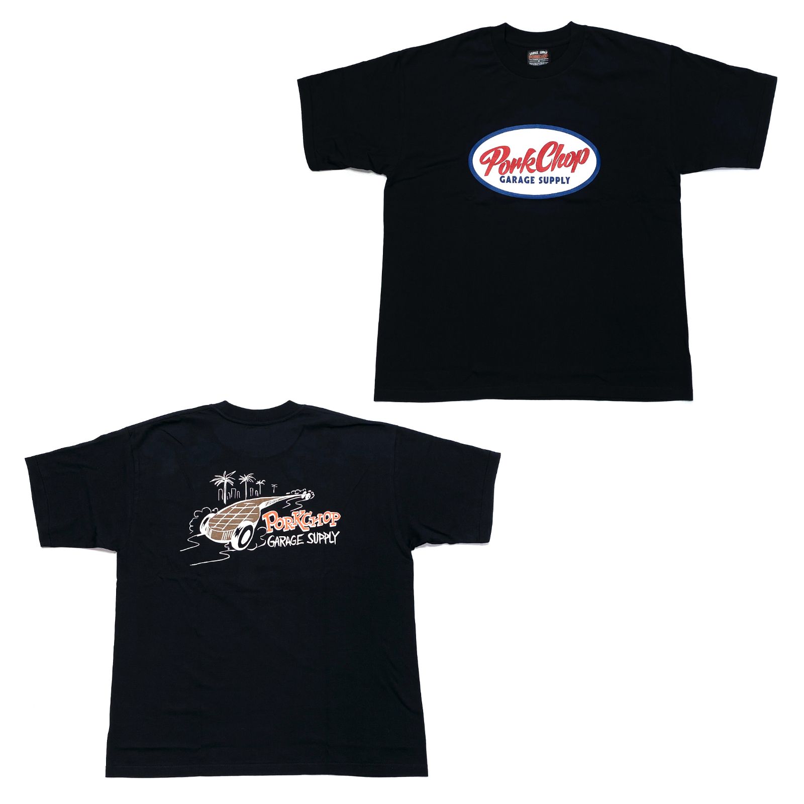 PORKCHOP - PC ROD TEE (BLACK) / PCロッド Tシャツ | LOOPHOLE