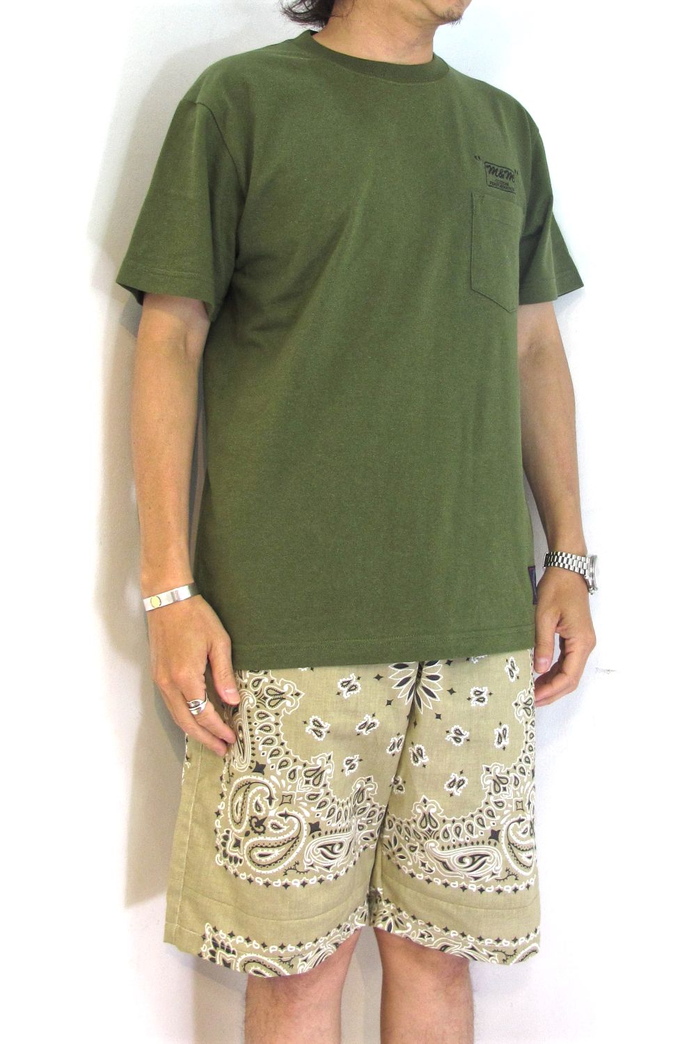 PRINT S/S TEE (CITY GREEN) / アンライバルド コラボT