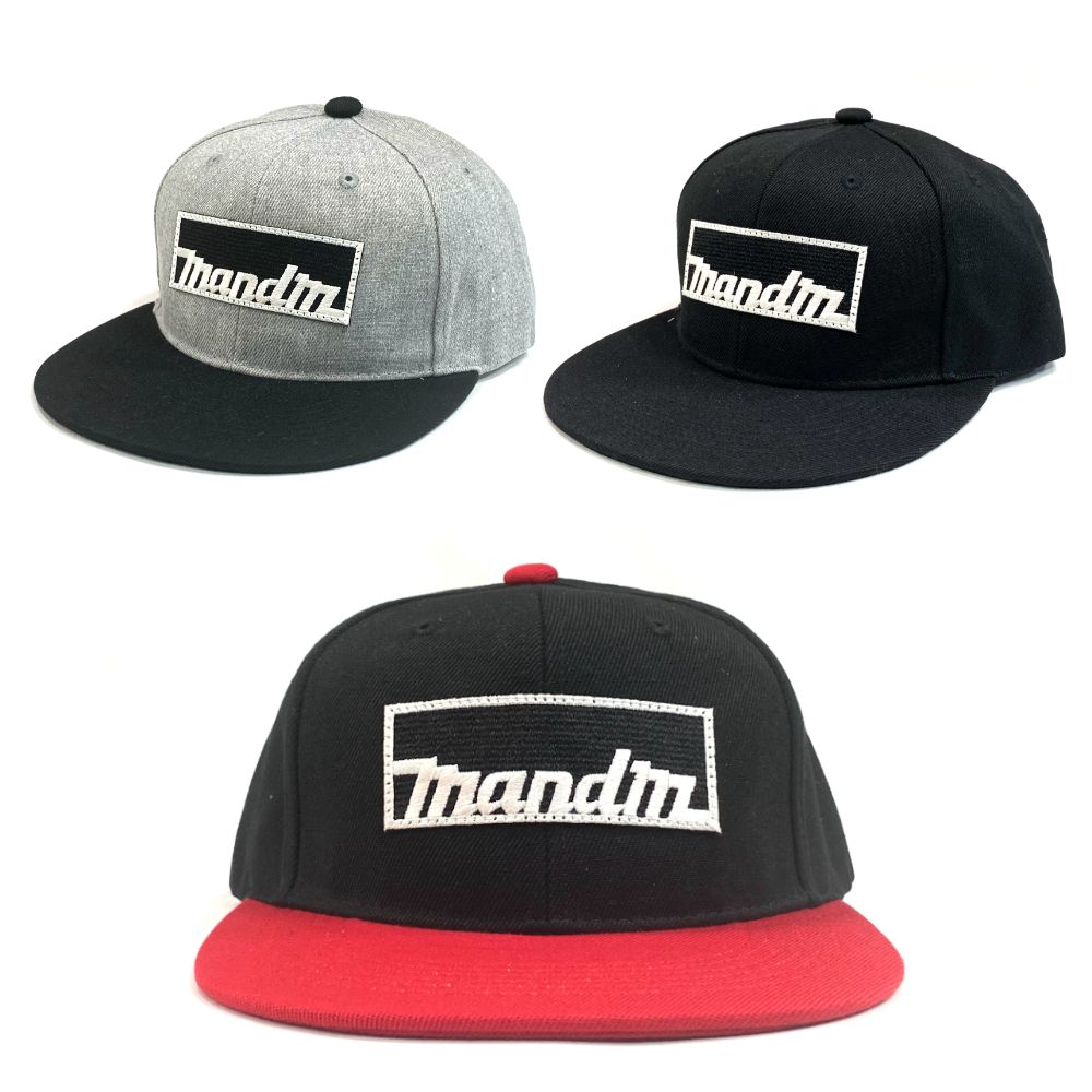 M&M 新作販売告知 / 人気ロゴを使った定番ベースボールキャップ。