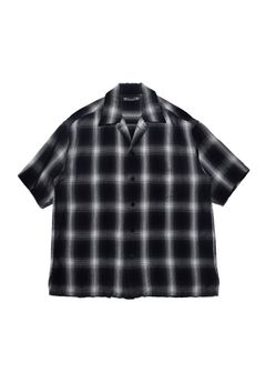 Rayon Dobby Plaid S.S Open Collar SH (BLT) / オンブレチェック オープンカラーシャツ