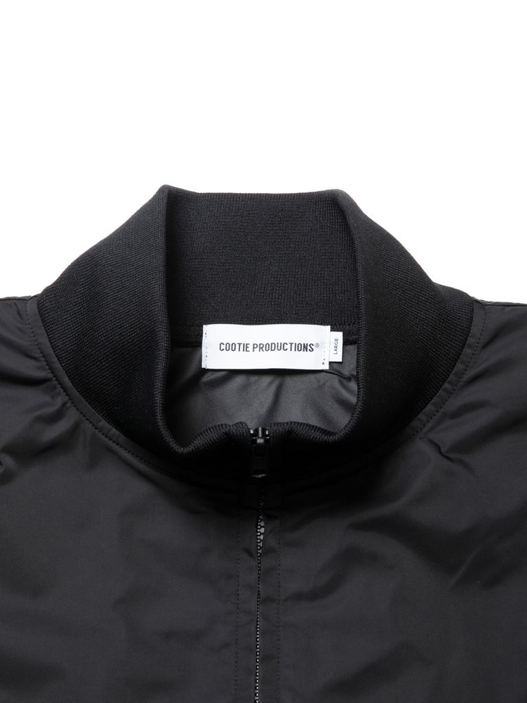 COOTIE PRODUCTIONS - Memory Polyester Twill Half Zip Top (BLACK 