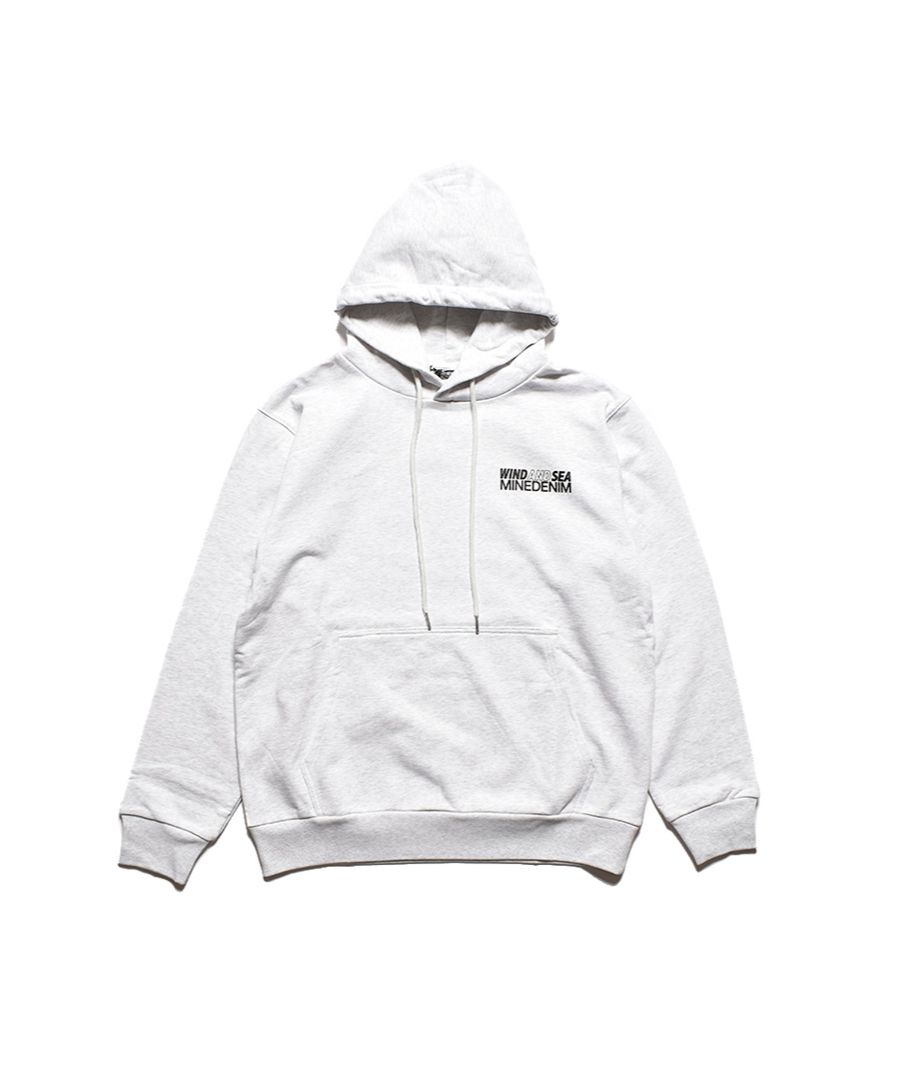 MINEDENIM - 【ラスト1点】×WDS Photo Hoodie (LIGHT GRAY) / ウィンダンシー コラボ スウェット パーカー  | LOOPHOLE