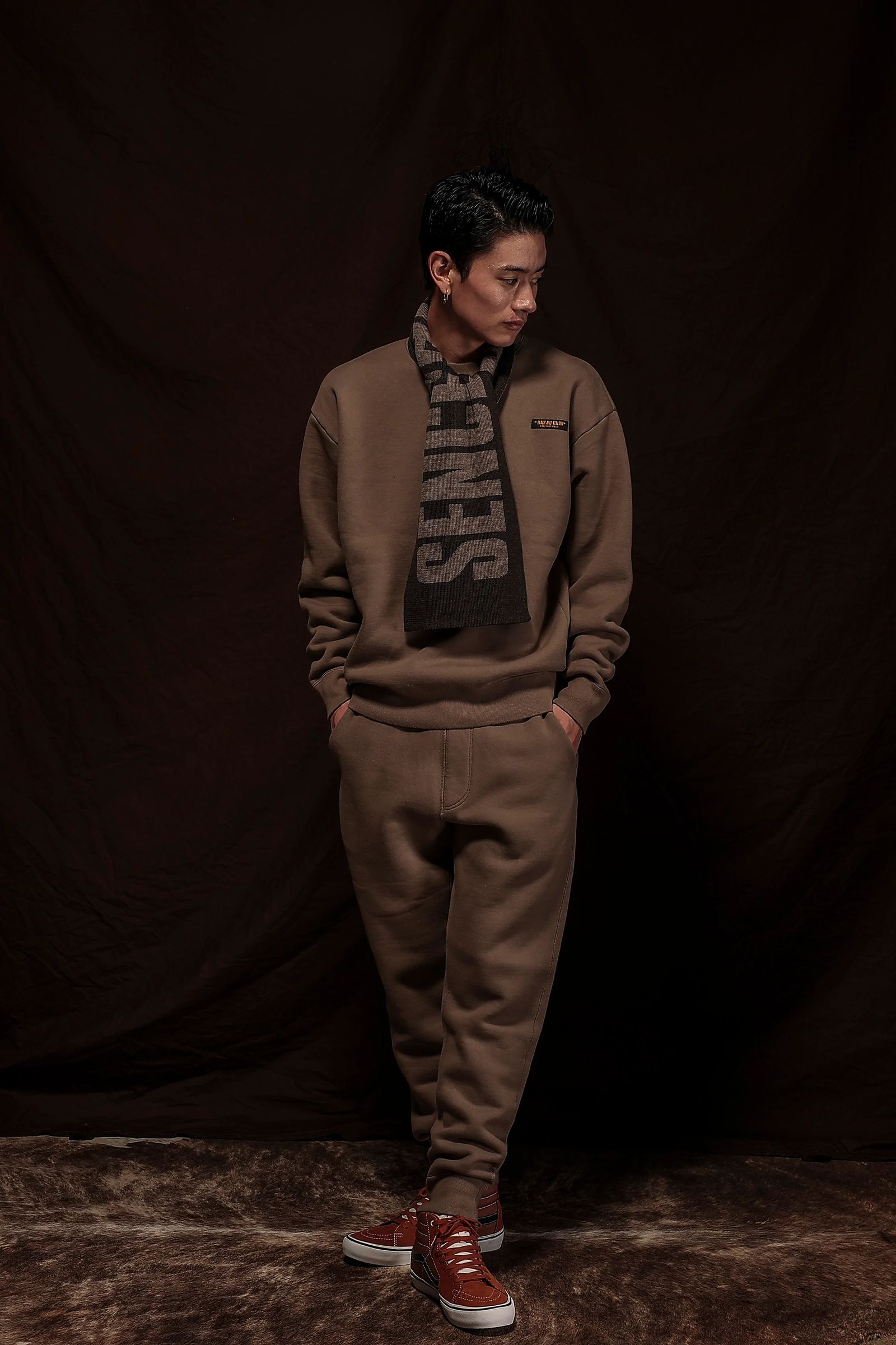 ポンパドー ビター RATS JOGGER SWEAT PANTS rats ブラウン パンツ