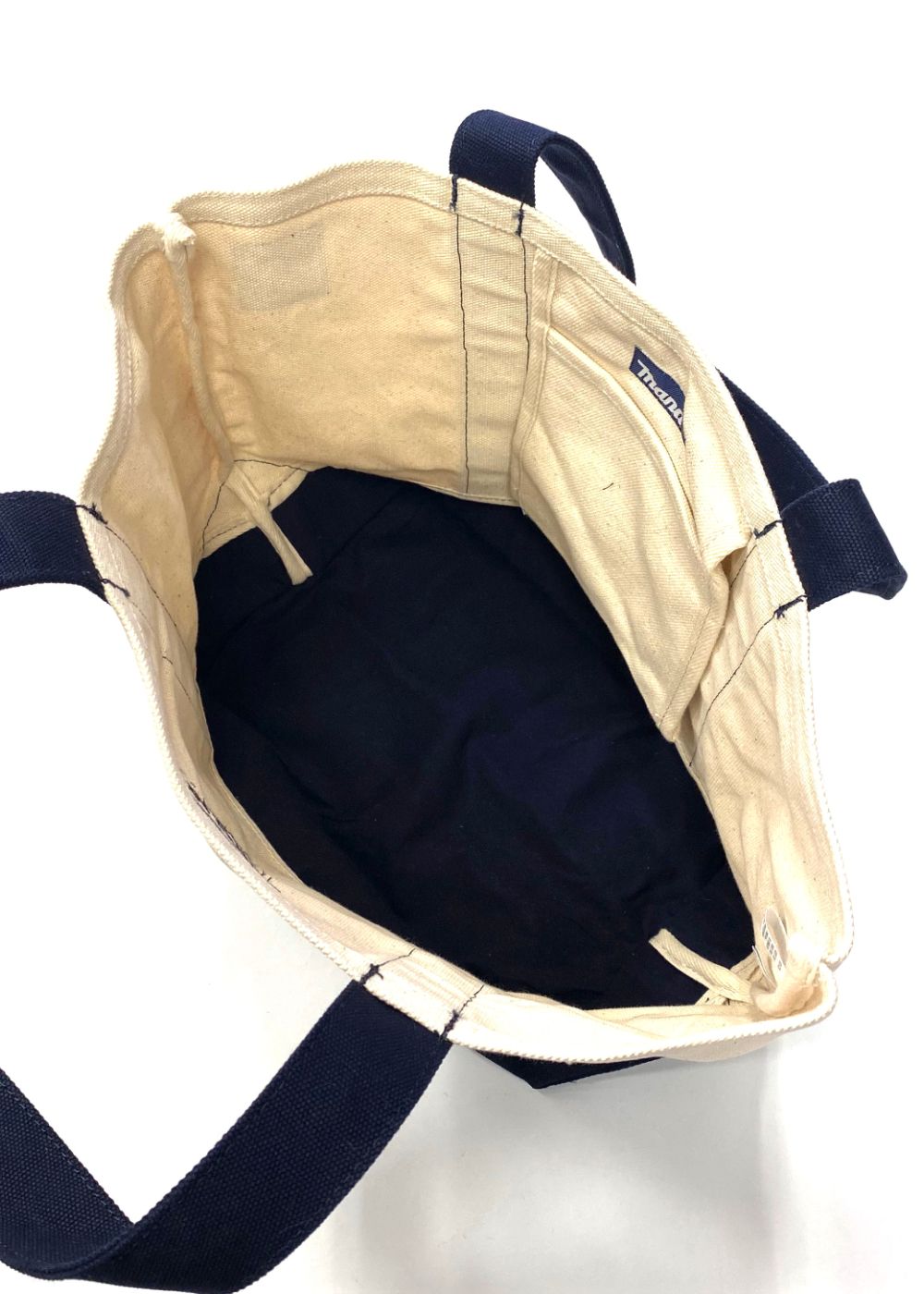 M&M CUSTOM PERFORMANCE - ULTRA HEAVY CANVAS TOTE BAG (NATURAL×NAVY