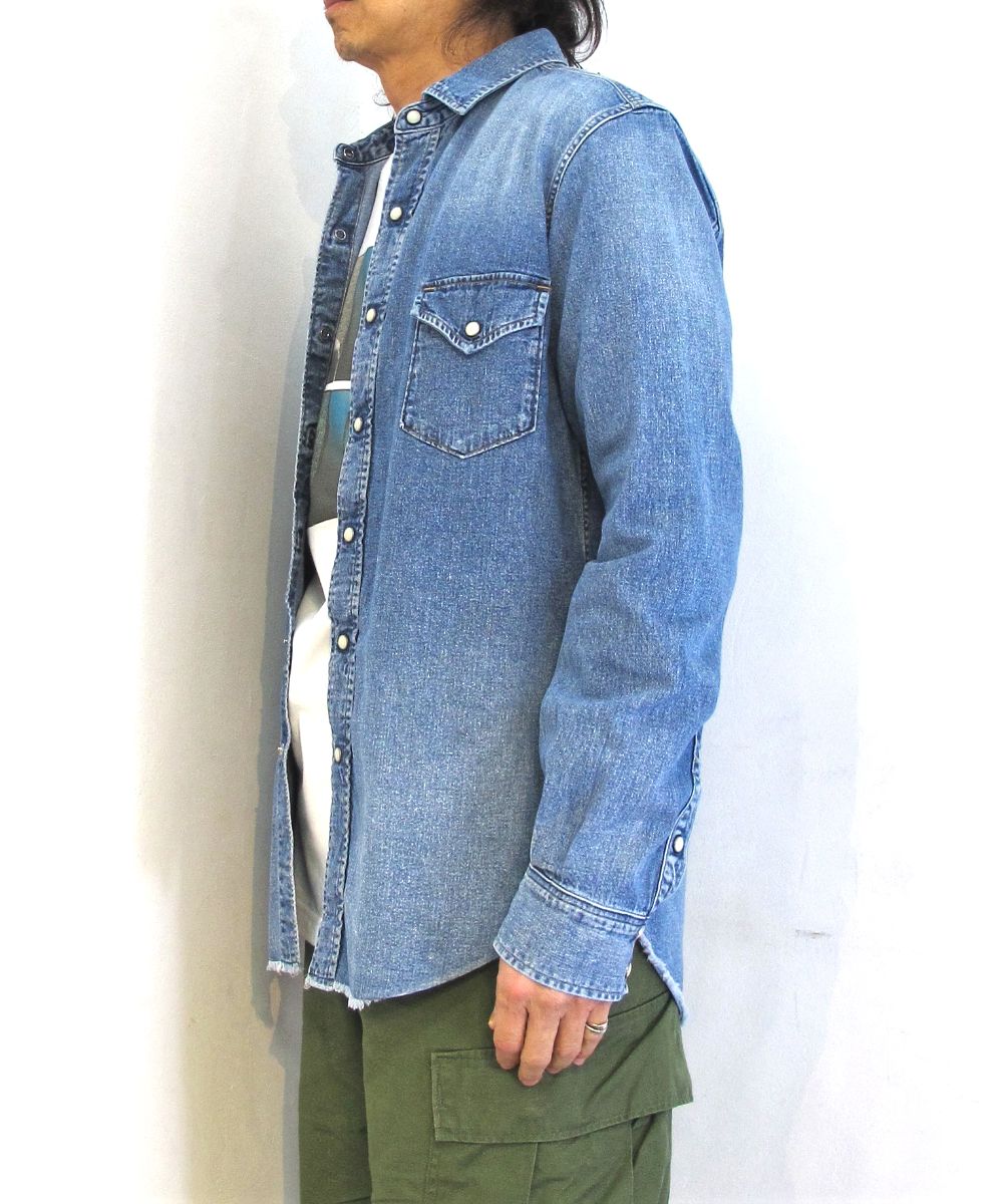 MINEDENIM - DENIM WESTERN SH USD (LUD) / デニムウエスタンシャツ