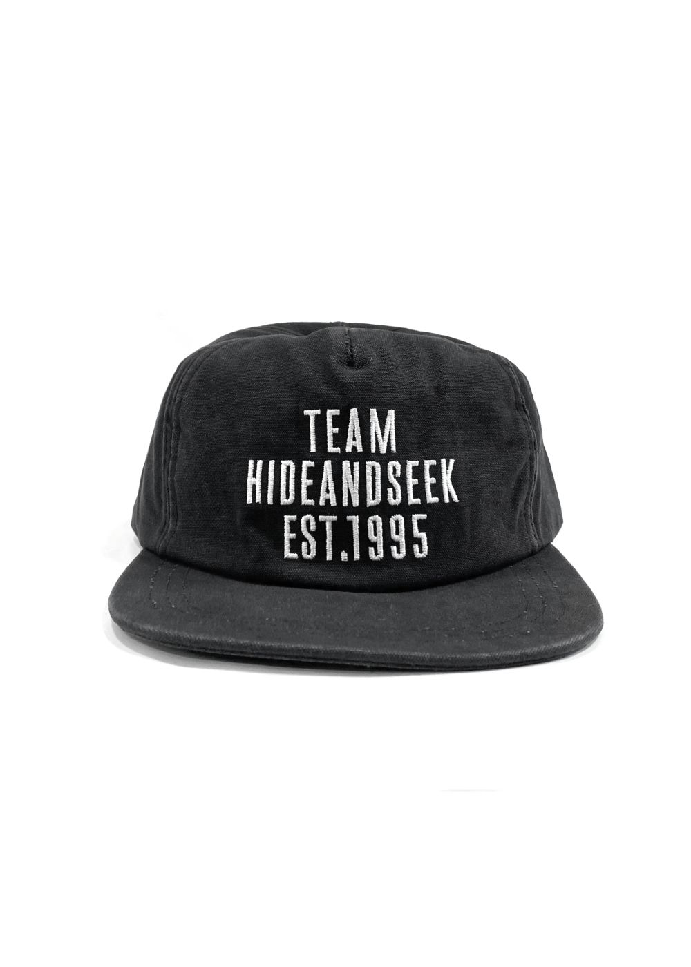 1995 OX Baseball CAP (Washed) (BLACK) / ロゴ刺繍 ダッドキャップ