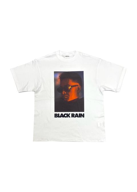 『Black Rain』tee tres (WHITE) / ×ブラックレイン コラボ Tシャツ