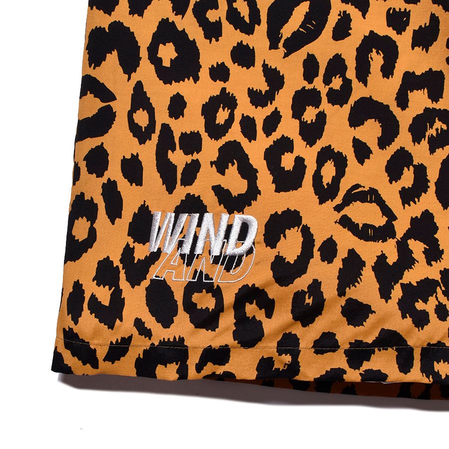 【ラスト1点】×WDS Lips Leopard Print Easy Shorts (BRT) / ウィンダンシー コラボ レオパードリップ ショーツ