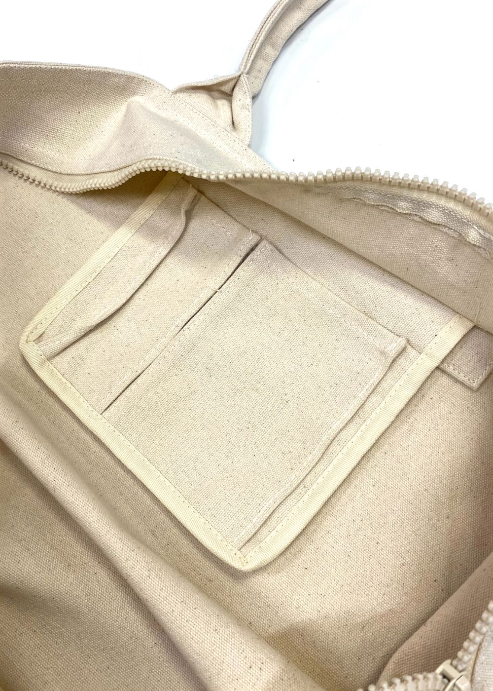 CYOW ZIP TOTE BAG (NATURAL) / プリントトート バッグ