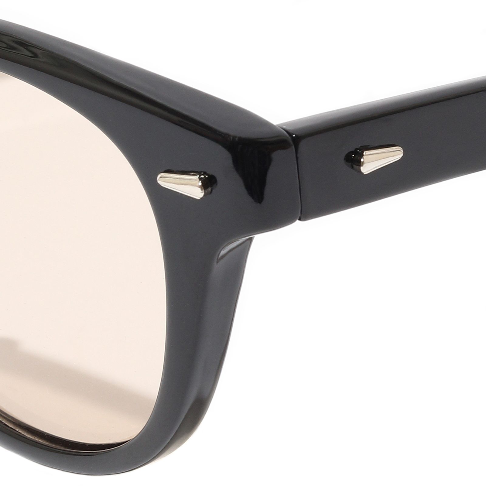 SUNGLASSES Type-01 (BLACK×LIGHT BROWN ) / ウェリントンタイプ サングラス