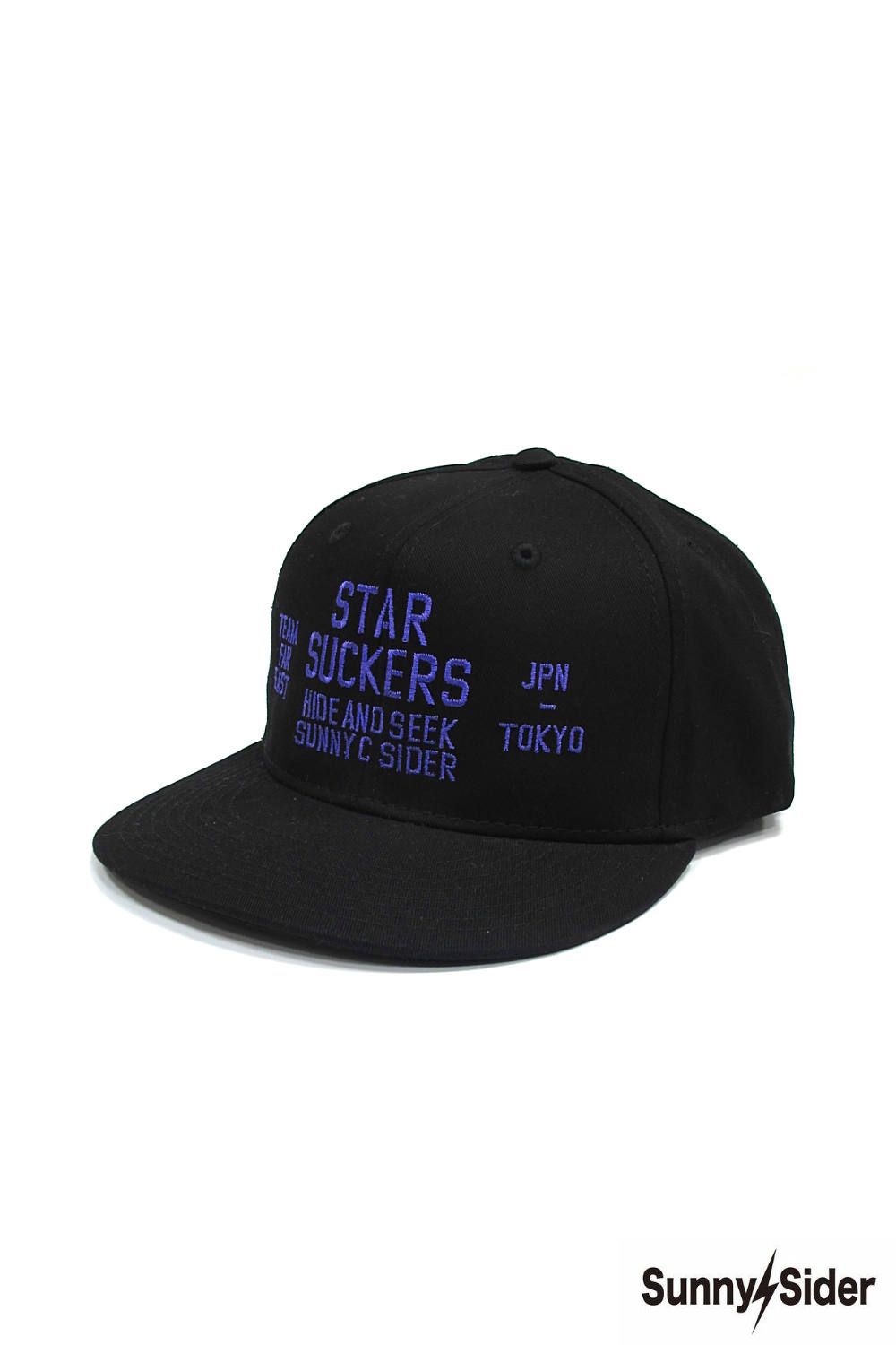 HIDE AND SEEK - × SUNNY C SIDER BASEBALL CAP (BLACK×WHITE