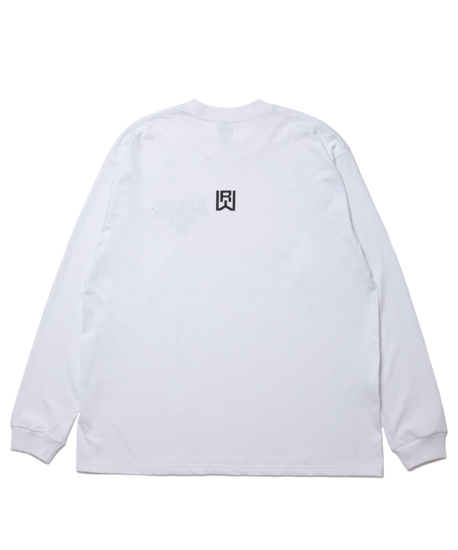 ROTTWEILER - COLLEGE RW L/S TEE (WHITE) / プリントロンT | LOOPHOLE