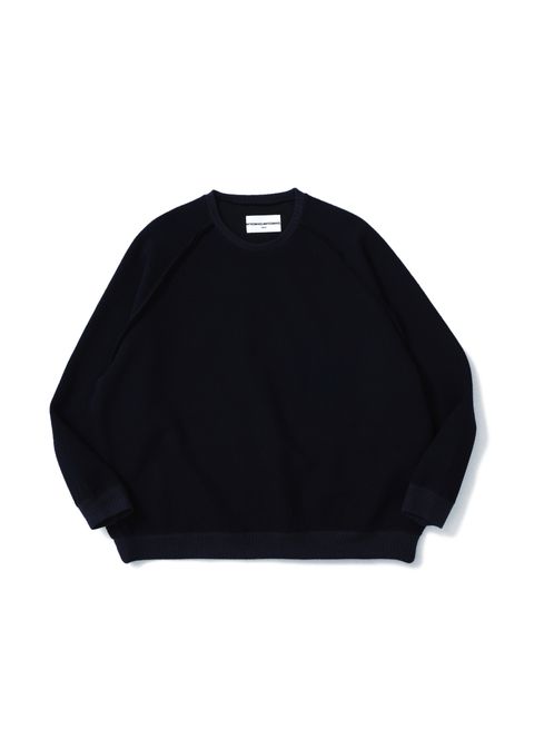 TEAR KNIT (NAVY) / クルーネック リブニット