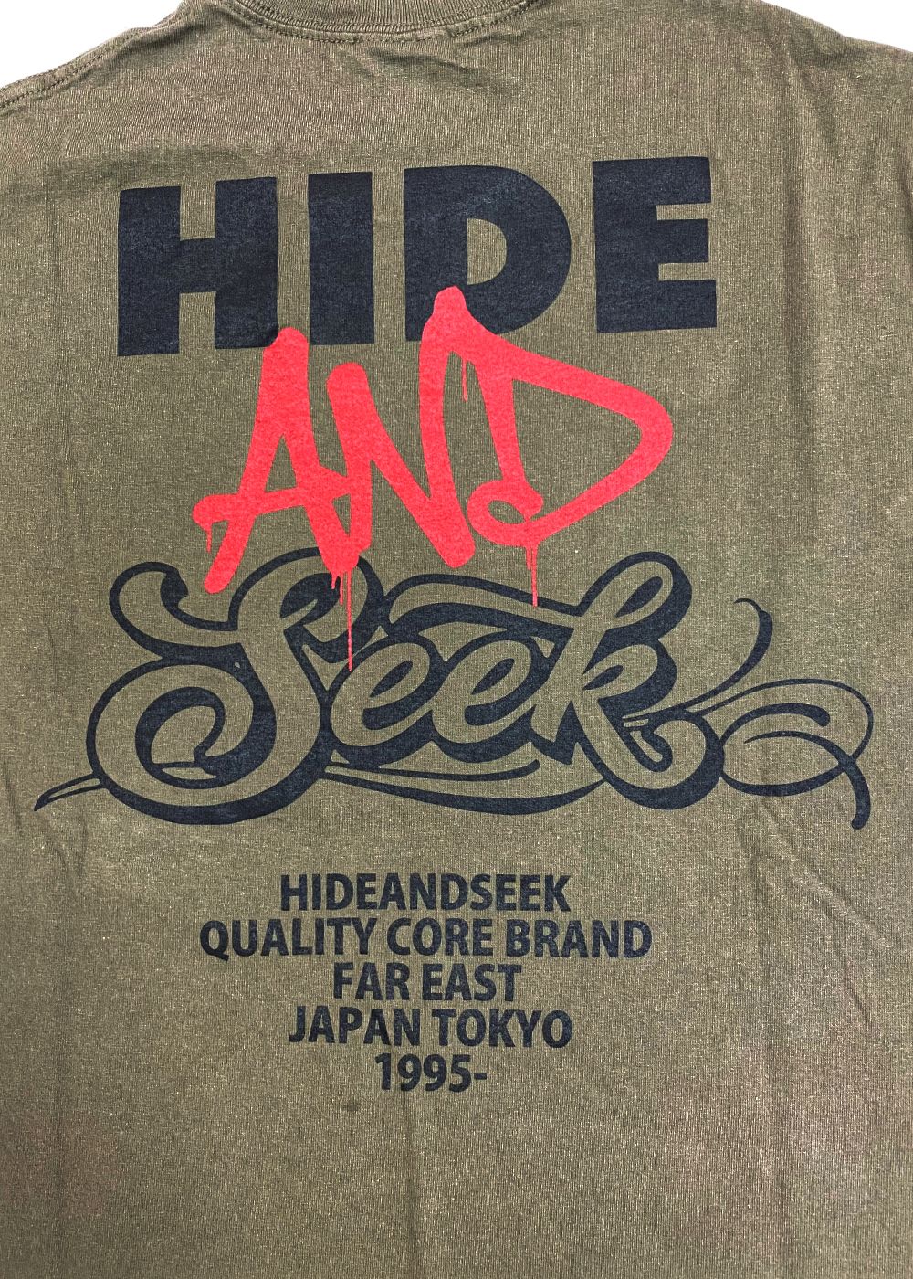 AND S/S Tee (OLIVE DRAB) / ロゴ プリントTee