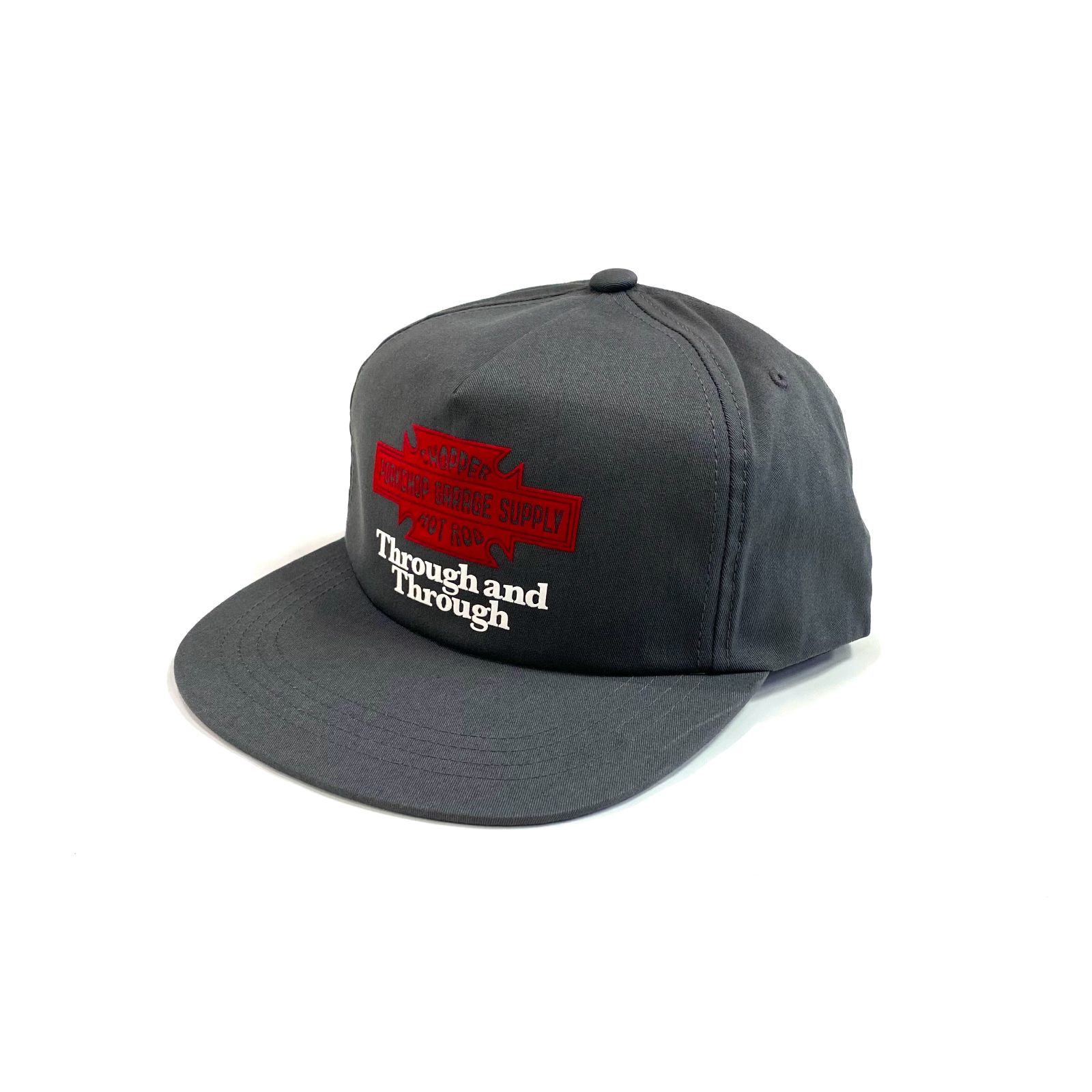 Through and Through CAP (CHARCOAL) / ロゴ プリント キャップ