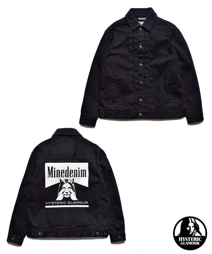 MINEDENIM - × HYSTERIC GLAMOUR Denim Jacket (BLACK) / ×ヒステリックグラマー コラボ デニム  ジャケット | LOOPHOLE