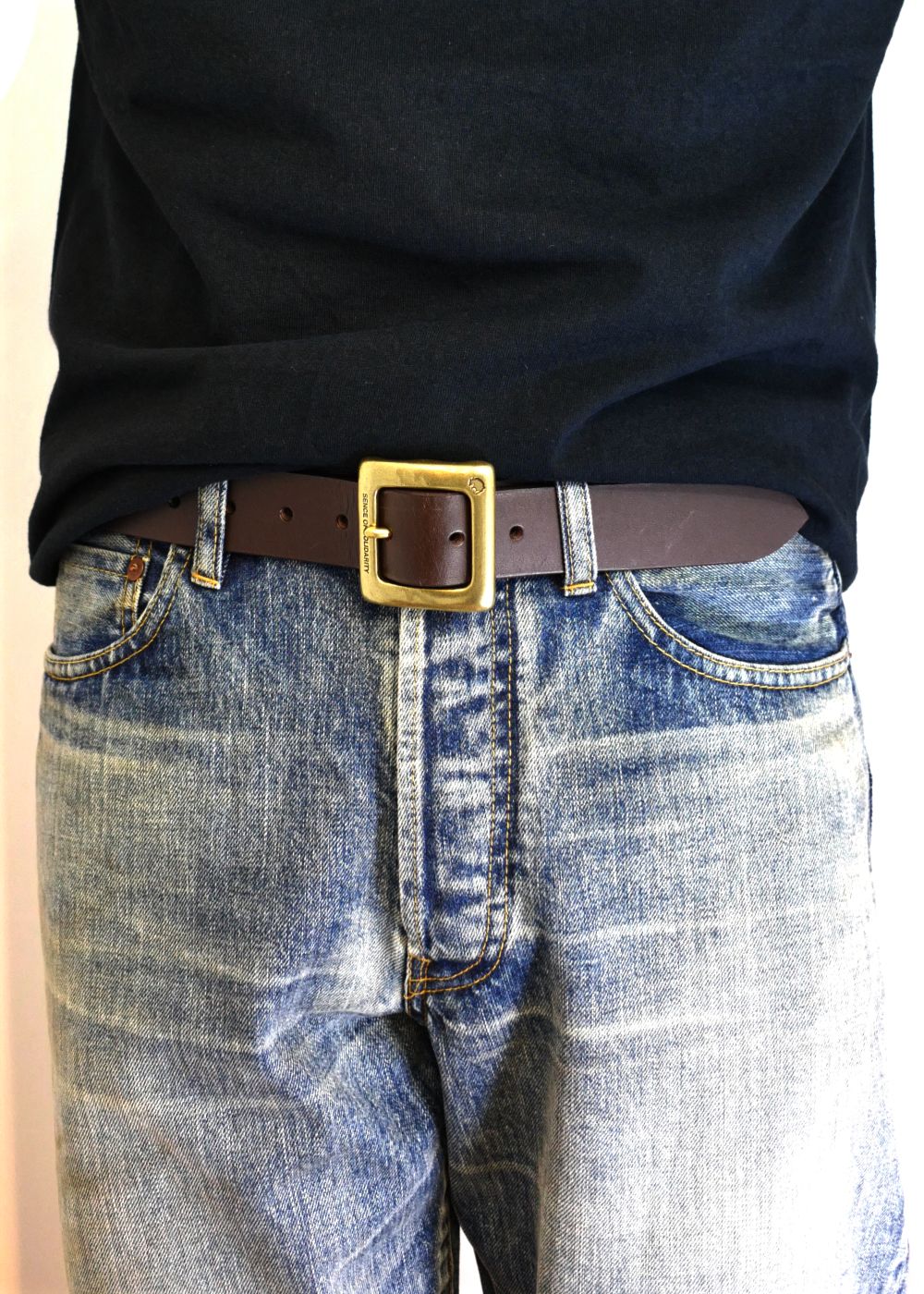 RATS - LEATHER BELT (BLACK×SILVER) / レザー ベルト | LOOPHOLE RATS - LEATHER BELT (BLACK×SILVER) / レザー ベルト | LOOPHOLE