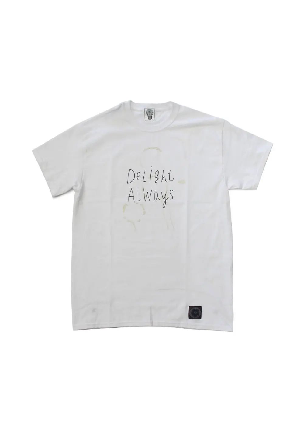 PRINT S/S TEE (COFFEE STAIN) (WHITE) / CAFE&BAR DELIGHT 10周年記念コラボT