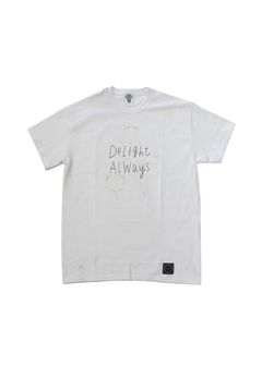 PRINT S/S TEE (COFFEE STAIN) (WHITE) / CAFE&BAR DELIGHT 10周年記念コラボT
