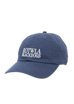 ROTWLA CAP (NAVY) / ロゴ刺繍 ダッド キャップ。