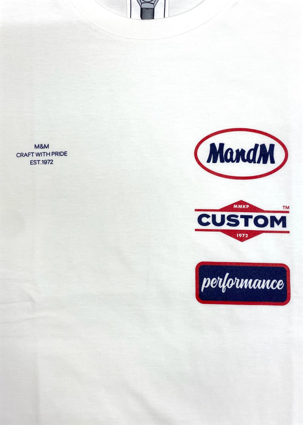 PRINT TEE (WHITE) / ロゴ プリント Tシャツ
