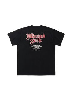Pocket S/S Tee (BLACK) / ロゴ プリント ポケット Tee