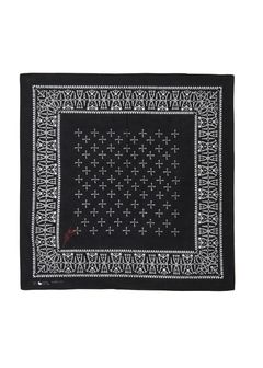 髑髏 BANDANA (BLACK-E) / ×横尾忠則 髑髏バンダナ柄 コラボ バンダナ