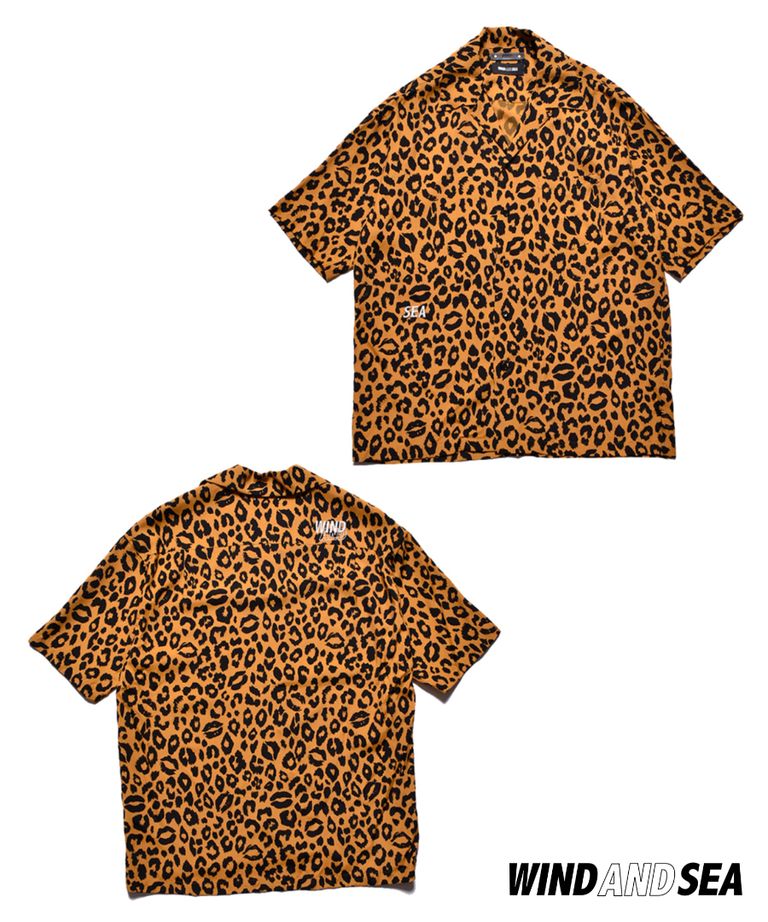 MINEDENIM - 【ラスト1点】×WDS Lips Leopard Print Open Collar SH 