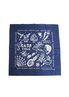 RATS TOKYO BANDANA (NAVY) / ×MAGICAL DESIGN  コラボバンダナ