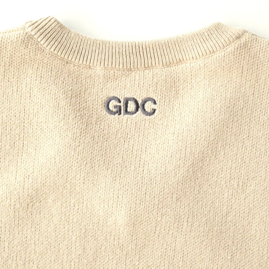 GDC×TW Cotton Knit Vest (BEIGE) / ×TW コラボ ニット ベスト