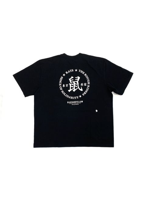 【ラスト1点】鼠 TEE (BLACK) / 鼠 Tシャツ